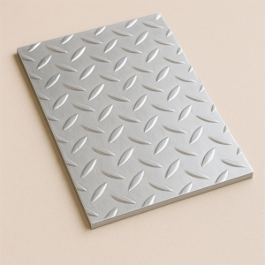 Алюминиевый рифленый лист даймонд 1,2х1200х2500 мм АМц в наличии в Калининграде
