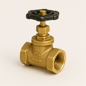 Клапан запорный латунный ДУ 32 РУ 16 15б1п в наличии в Калининграде