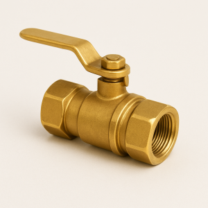 Латунный кран шаровой проходной муфтовый ДУ 32 РУ 10 ГОСТ 15527-2004 в наличии в Калининграде